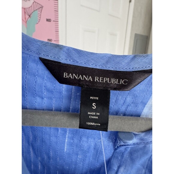 NWT Banana Republic Petite Small Sky Blue Dress - Picture 9 of 11